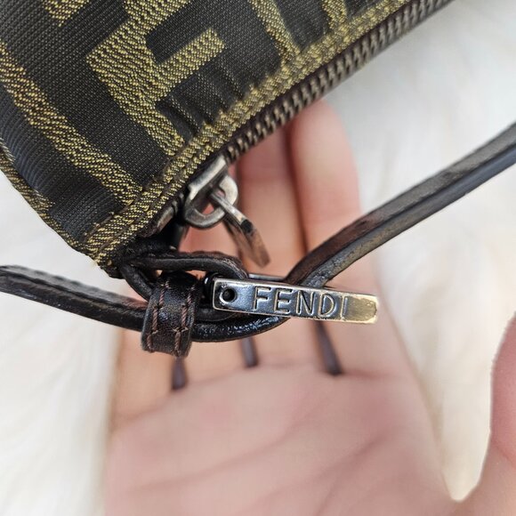 Fendi Zucca Monogram Canvas PPM Pouch Bag - Picture 12 of 17
